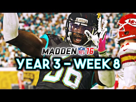 Madden 16 Jaguars Connected Franchise Year 3 - Week 8 vs Chiefs - Ep.50