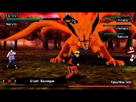 Ninetail Fox Kurama vs Itachi , Sasuke , Naruto and Sakura / Naruto Shippuden