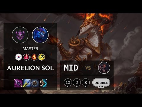 Aurelion Sol Mid vs Lucian - KR Master Patch 10.10