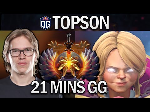 OG.TOPSON INVOKER - 21 MINS GG - DOTA 2 7.29 GAMEPLAY