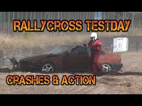 2nd Rallycross Testday Eurocircuit 2019: Crashes & Action!