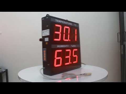 Deep Electronics #MVI 6043 # #indicator #deepelectronic#Jumbo Display Temperature Humidity Indicator