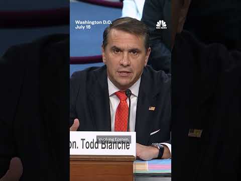 Todd Blanche defends the handling of the Epstein files