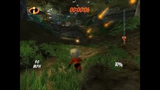 The Incredibles Video Game Walkthrough Part 13 - 100 Mile Dash