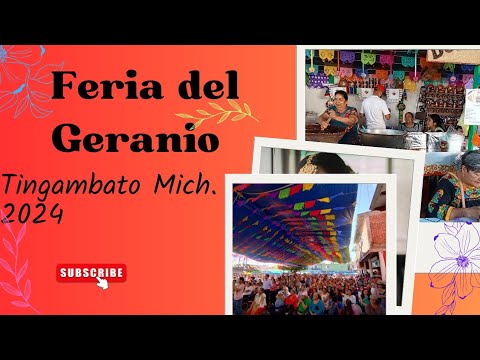 Cómo es la Feria del Geranio  Tingambato Mich. 2024