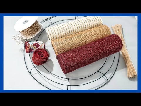 Fall Mesh Wreath || Easy Wreath Tutorial || Just 1 Quick DIY 