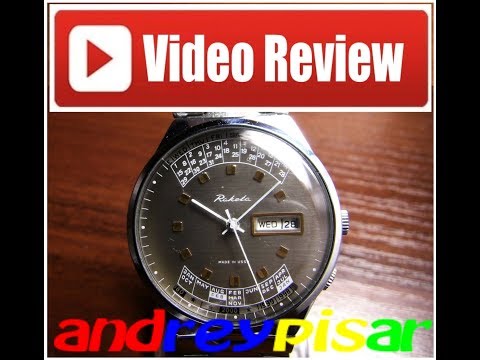 Limited Edition Watch Reketa Export Type Soviet Raketa Calendar 2628 N Band Serviced