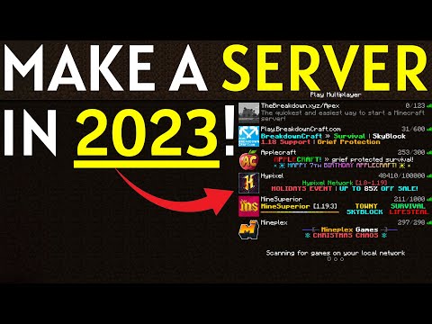 How To Make a Minecraft Server (2023)