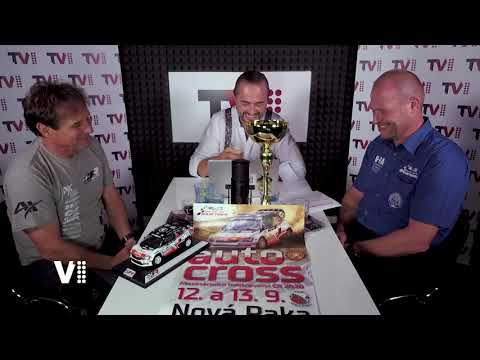 Václav Fejfar - autokrosový jezdec a Miroslav Chudoba - tajemník Auto klub v AČR Nová Paka 1/2