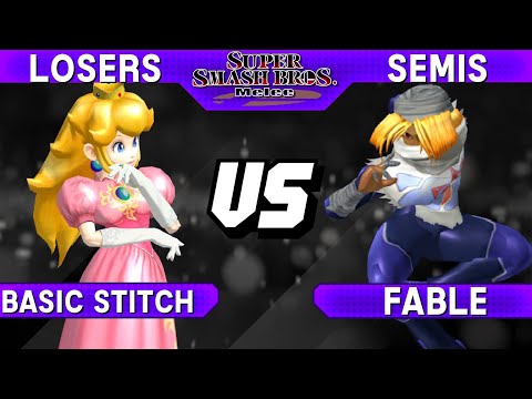 Smash Melee - Basic Stitch (Peach) vs Fable (Sheik) - S@LT 188 Losers Semis