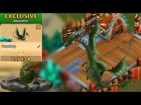 Dewdrop Max Level 134 Titan Mode - New Exclusive Raincutter - Dragons:Rise of Berk