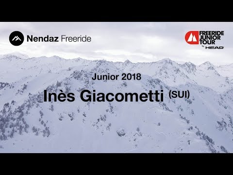Nendaz Freeride Junior 2018 // Inès Giacometti- 3nd Ski Women