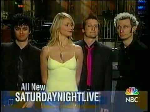 Green Day & Cameron Diaz Promo SNL