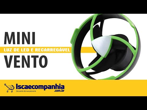 Vídeo Mini Ventilador Vento Nautika com Luz de Led - Recarregável