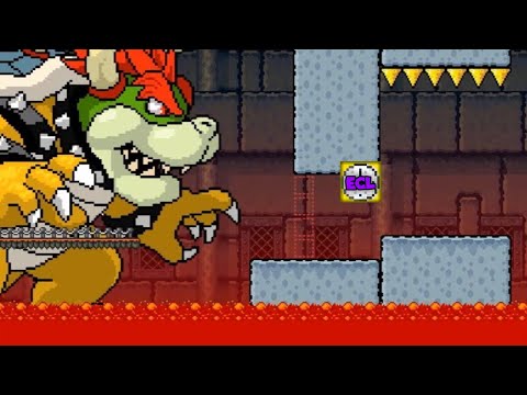 Chased by Giant Bowser • Super Mario Bros. X Custom Boss | Creator Spotlight: Eclipsed (Highlights)