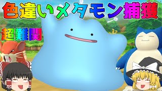 【ポケモン・ピカブイ・色違いゆっくり実況♯26】難関、色違いメタモン捕獲、色違いカビゴン、色違いラッタと色違いラッシュ。色違いメタモン攻略、色違いメタモンを効率良く捕まえる方法。
