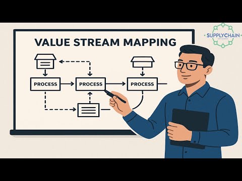 Wertstromanalyse durchführen:Value Stream Mapping  Deutsch:Wertstrommethode Beispiel einfach erklärt