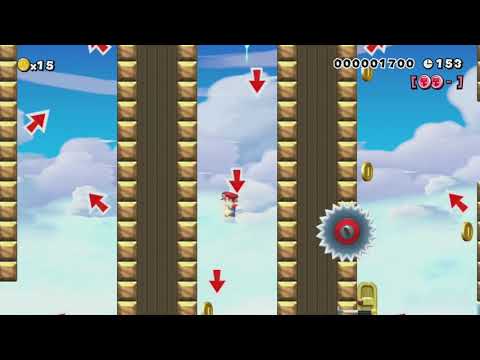 Wall kick #1 by ƒаシジミ【LMN】 - Super Mario Maker - No Commentary 1bl