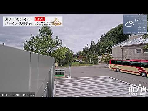 スノーモンキーパーク前のライブカメラ映像