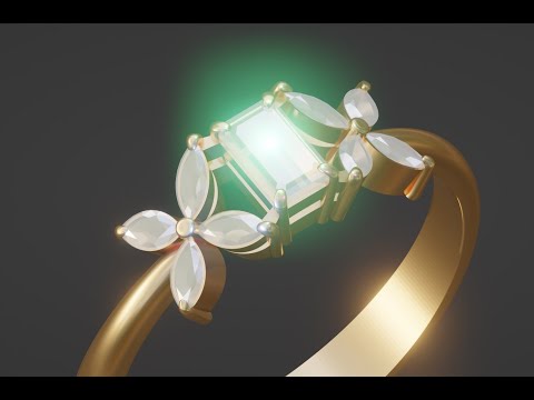 3d modeling jewellery in Blender. Jewelry 3d models
