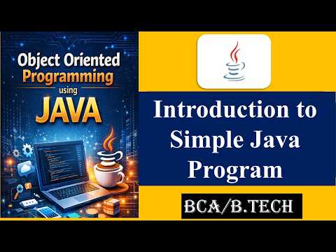 Introduction To Simple Java Program Bca Example Hindi