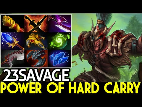 23SAVAGE [Troll Warlord] Power of Hard Carry Full 9 Slotted Dota 2
