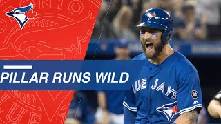 Kevin Pillar swipes second, third, home in the 8th inning