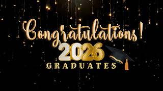 2026 Graduation Background Backdrop