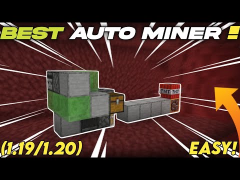 Best 1.20 Auto Mining Machine Tutorial In Minecraft (MCPE / Bedrock / Xbox / PS4 / PC