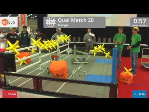 2017 VEXU Design Q20 - CSUNB vs ALBA - 17 to 30