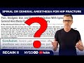 SPINAL OR GENERAL ANESTHESIA FOR HIP FRACTURE - REGAIN II