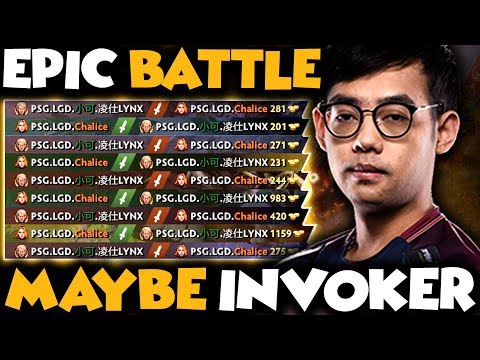 EPIC BATTLE!! Maybe Invoker + VG.Ori Ember + old chicken Windranger VS LGD.Chalice Lina + VG.Yang ES