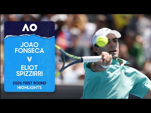 Joao Fonseca v Eliot Spizzirri Highlights | Australian Open 2026 First Round