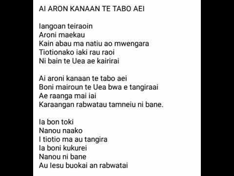 Ai aron Kanaan Te tabo aei