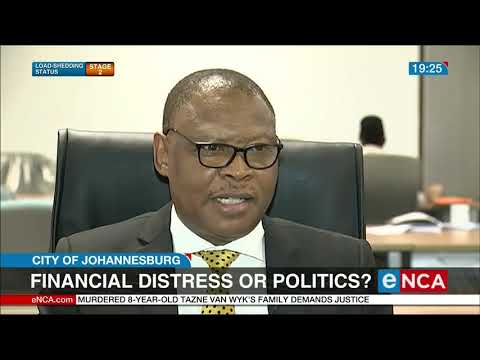 Is the City of Johannesburg really in financial distress?