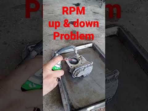 RPM up & down problem clean throttle body 👍