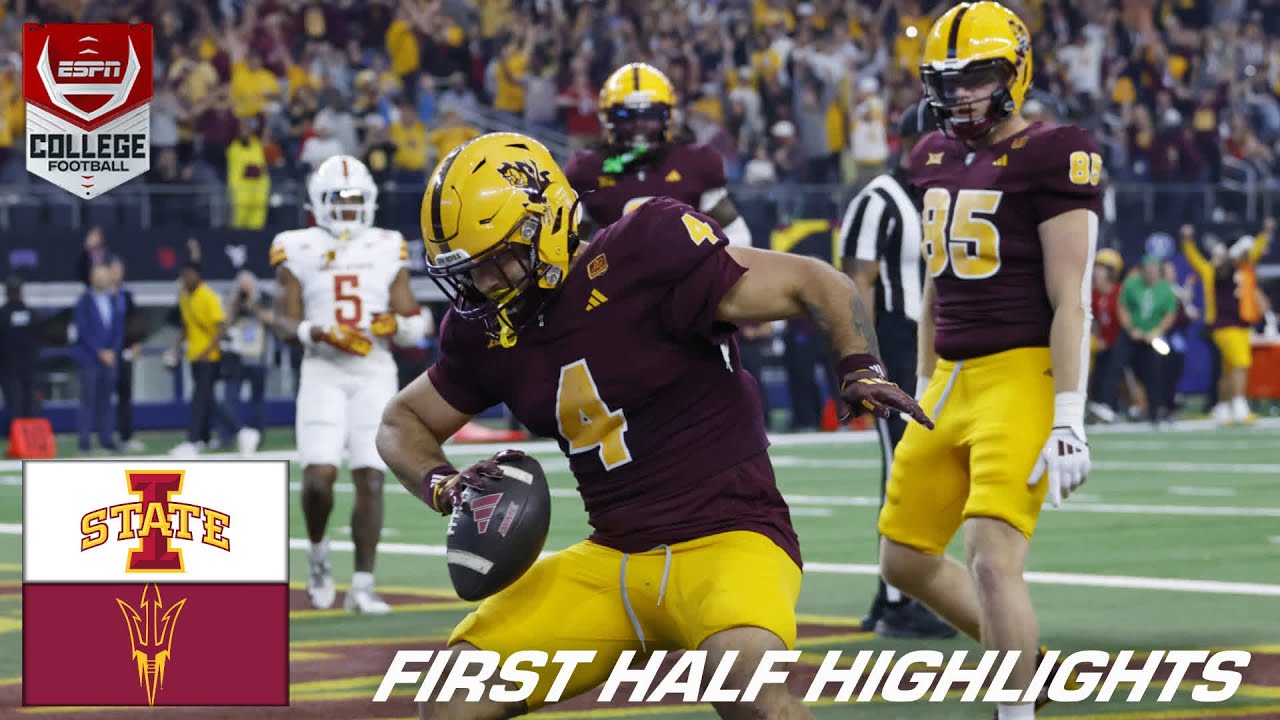 Iowa State vs. Arizona State FIRST HALF Highlights | Big 12 Championship | ESPN College Football
