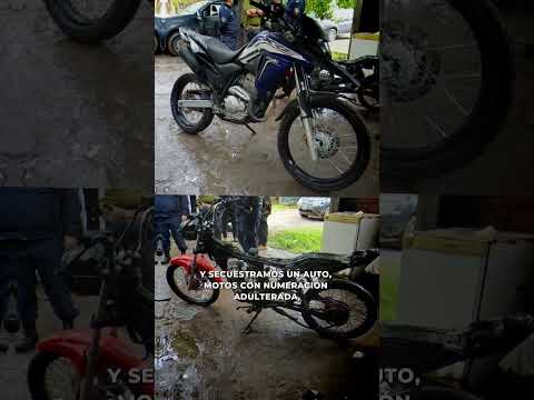 Detuvieron a dos personas en San Vicente: así fue el operativo por robo y motos adulteradas