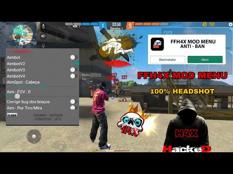 💯 ffh4x Auto 100% Headshot Hack‼️ New INJACTOR FF 🎯 || Mod Menu Injector Hack OB32 Download