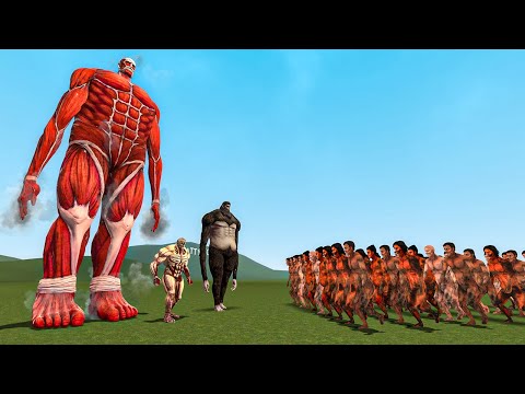 ATTACK ON TITAN in Garry's Mod Sandbox!