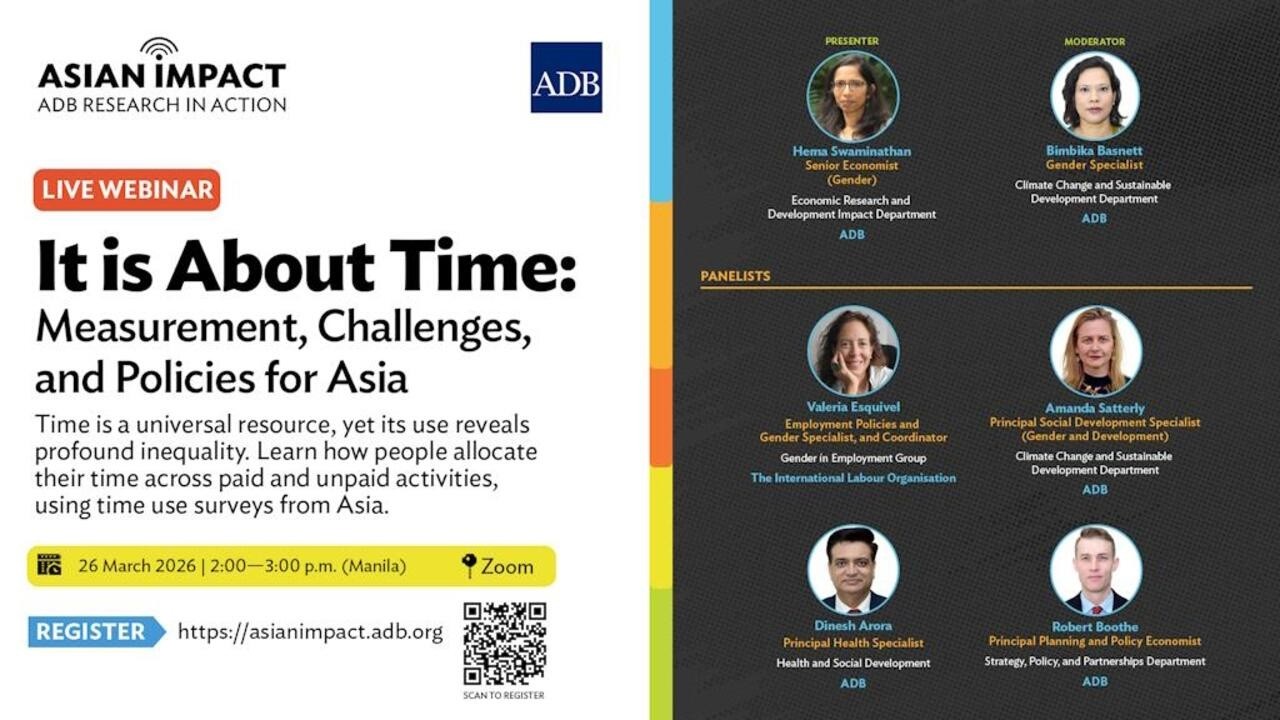 Asian Impact Webinar 111: It is About Time: Measurement, Challenges, and Policies for Asia