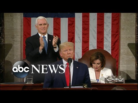 トランプ大統領の演説に民主党員が反応｜ABCニュース (Democrats respond to President Trump's State of the Union address | ABC News)
