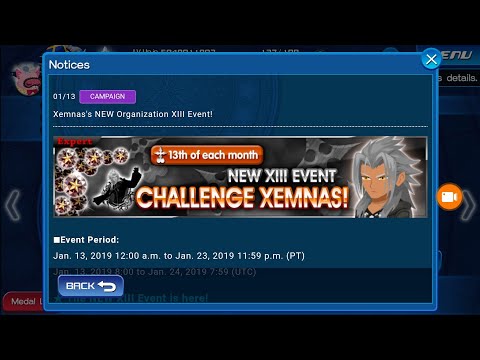 KHUx F2P - Org. XIII Challenge: Xemnas Quests 1-12 guide
