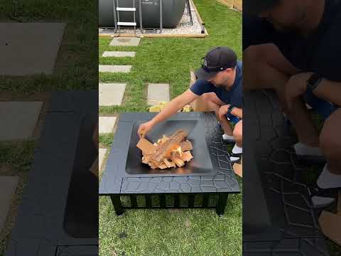 Yaheetec Fire Table #fire #firepit #summernights #yaheetech #backyard #ideas #amazonfinds #oasis