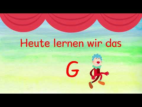 ABC-Lied - Buchstabe G - mit Kiku, dem Clown