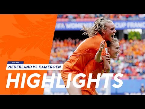 Highlights OranjeLeeuwinnen - Kameroen (15/6/2019) WK 2019