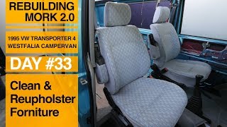 Hot to Clean or Reupholster Seats and Couch in Your Van