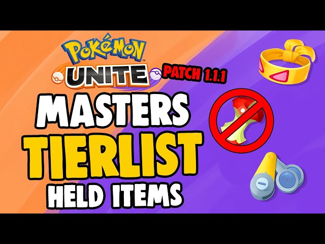 Pokemon Unite Held Item Tier List