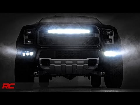 2017-2018 Ford F-150 Raptor 30-inch Single-Row LED Light Bar Grille Mount Kit by Rough Country