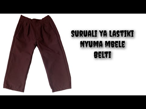 Jinsi ya Kukata na Kushona Suruali ya Lastiki Nyuma, #@NaimaCreation